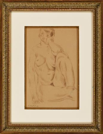 JEAN NEGULESCO Seated Female Nude.